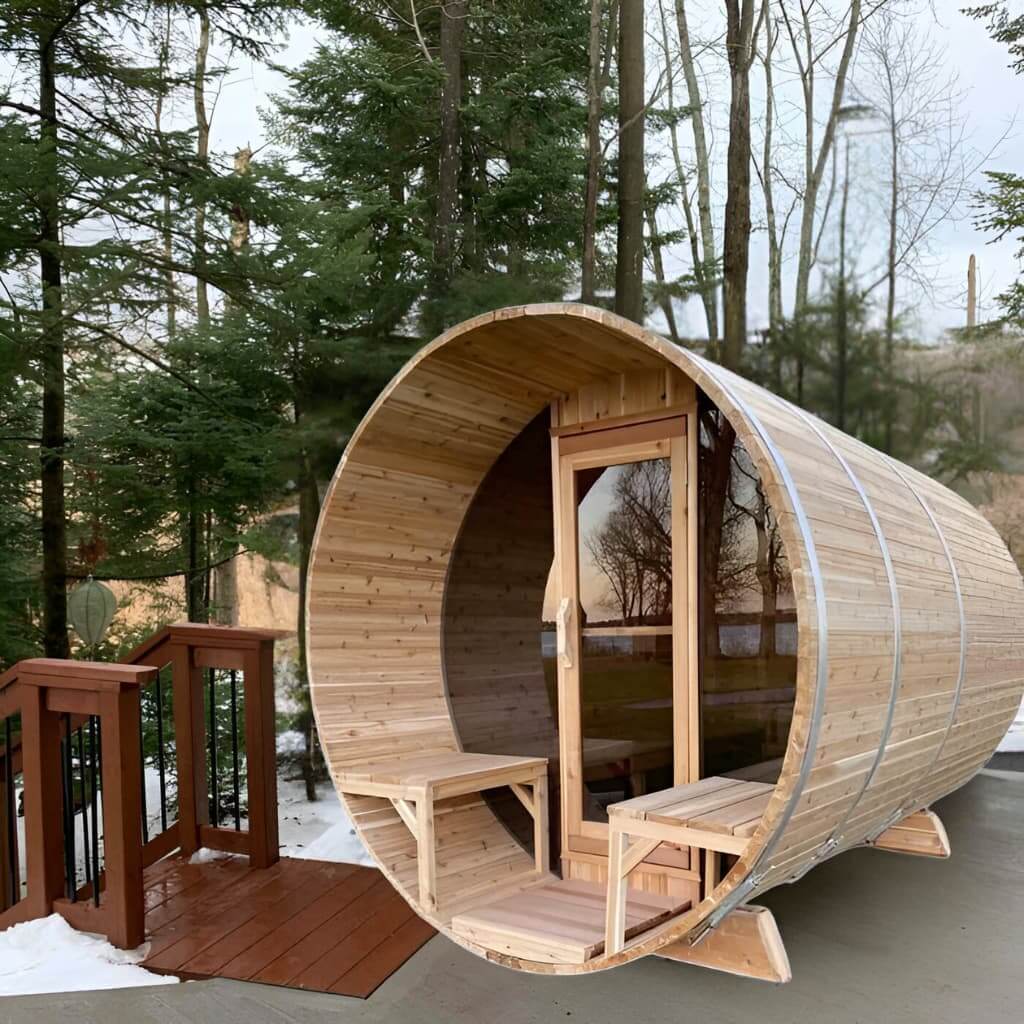 Dundalk CT Tranquility 6 Person Barrel Sauna CTC2345