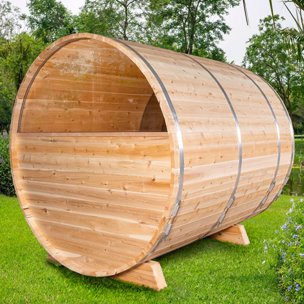 Dundalk LeisureCraft Canadian Timber Serenity MP Barrel Sauna CTC2245MP