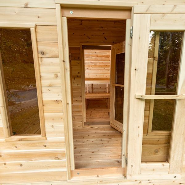 Dundalk LeisureCraft Canandian Timber Georgian Cabin Sauna with Changeroom