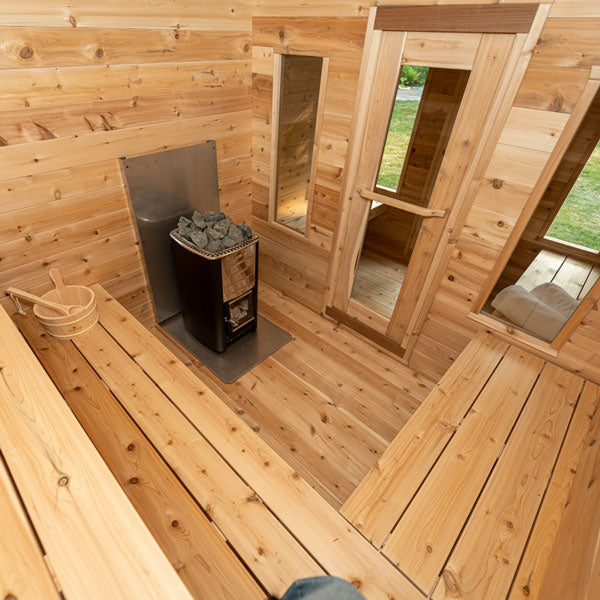 Dundalk LeisureCraft Canandian Timber Georgian Cabin Sauna with Changeroom