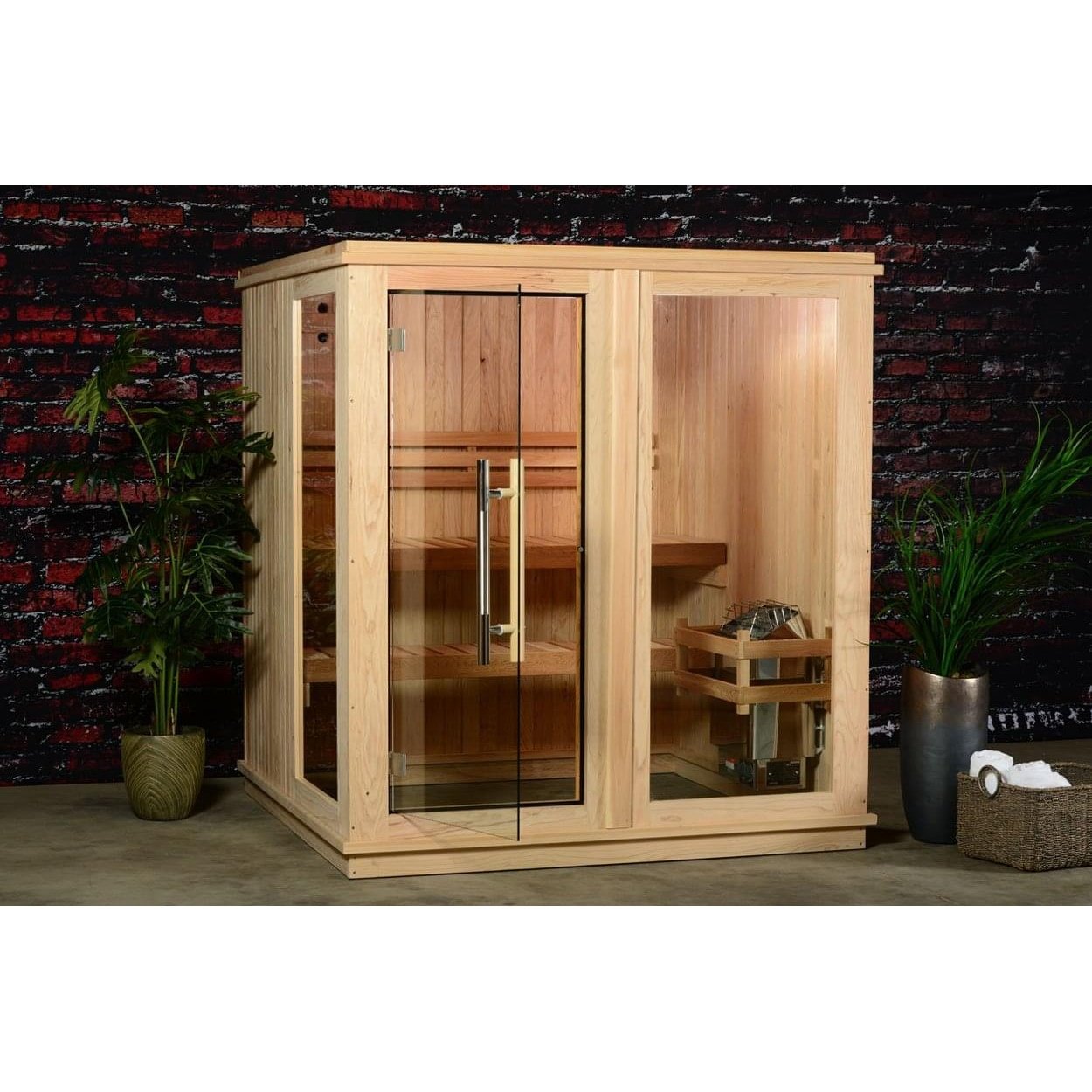 Almost Heaven Grayson 4-Person Customizable Indoor Sauna