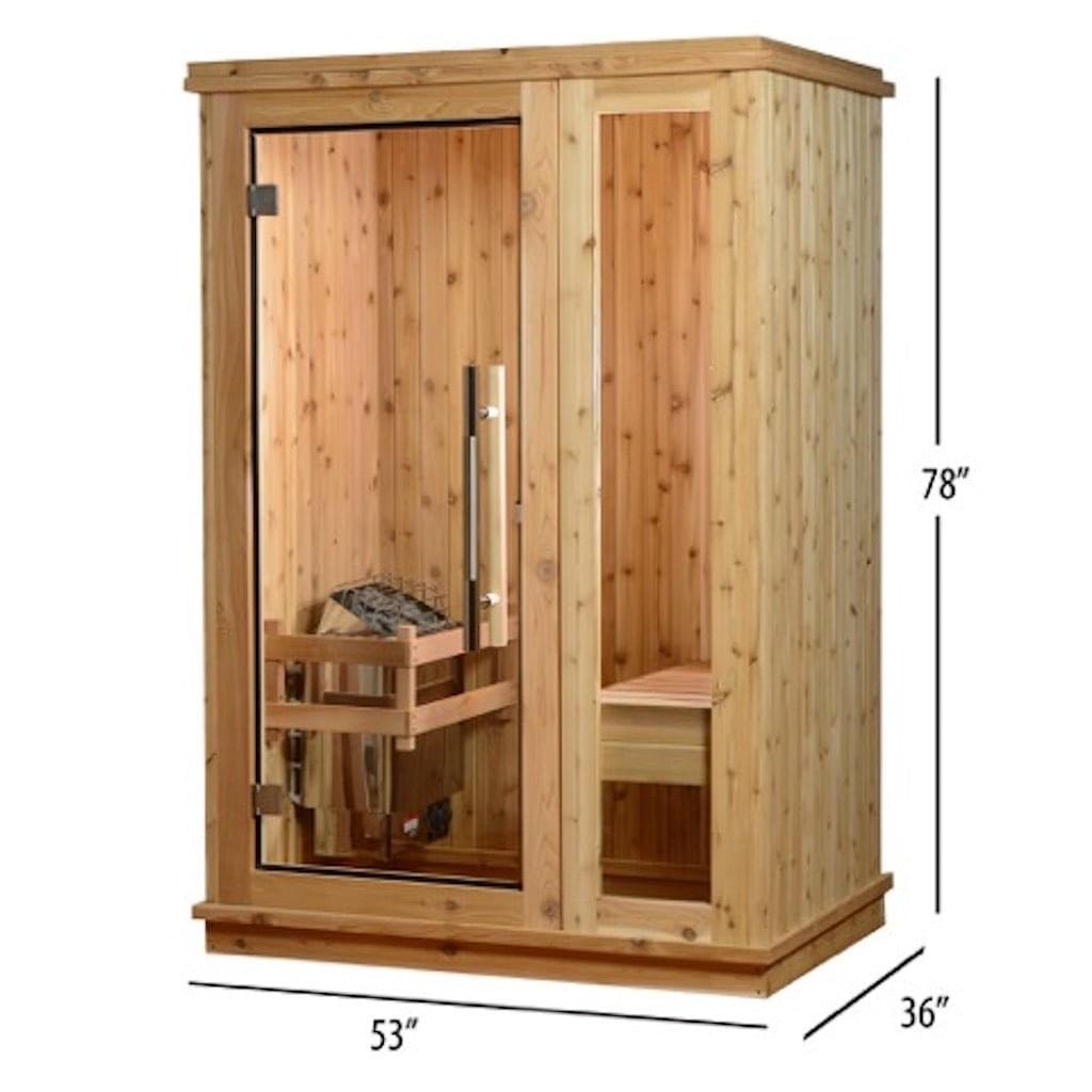 Almost Heaven Logan 1-Person Customizable Indoor Sauna