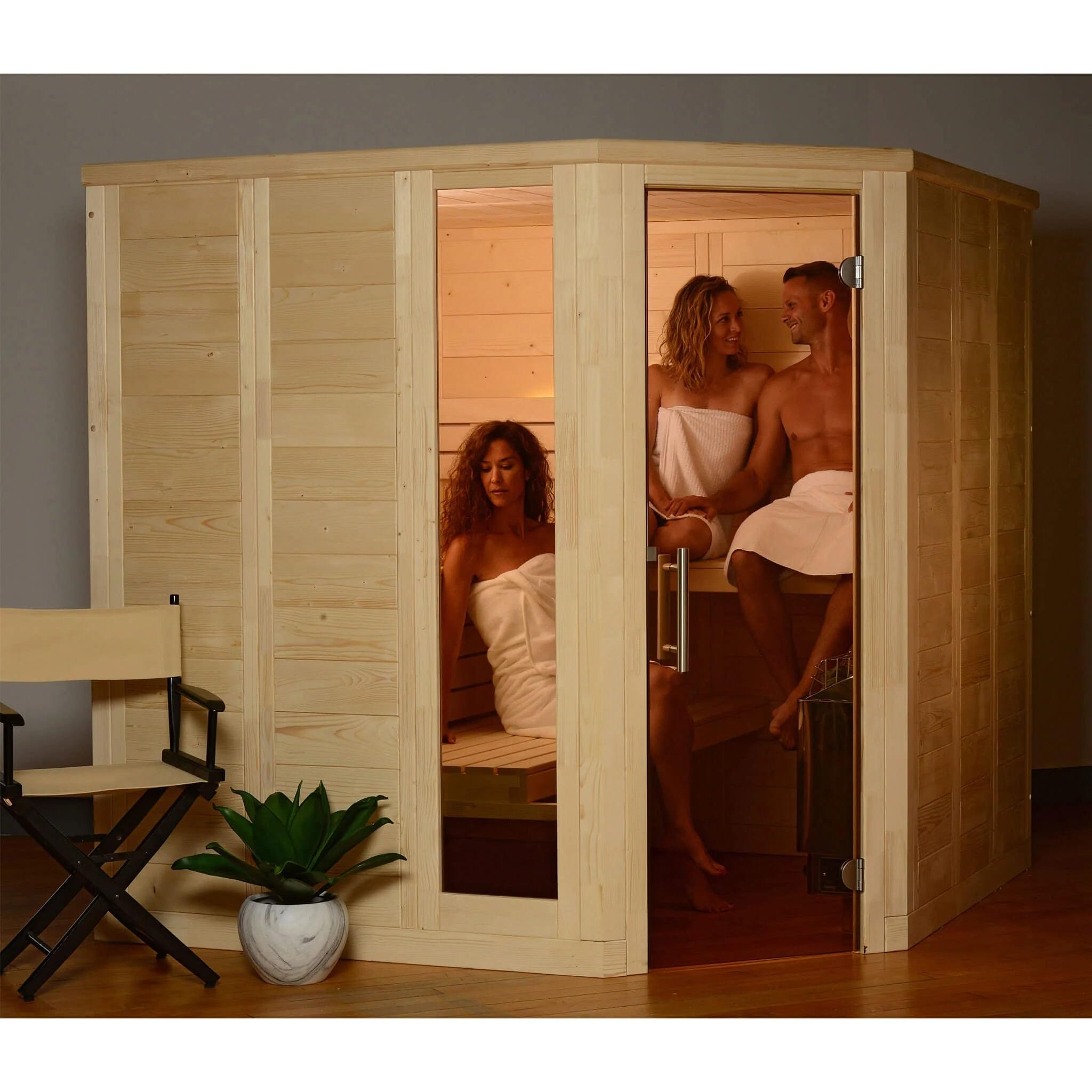 Almost Heaven Patterson 6-Person Indoor Traditional Sauna – Ships Within 2 Days!