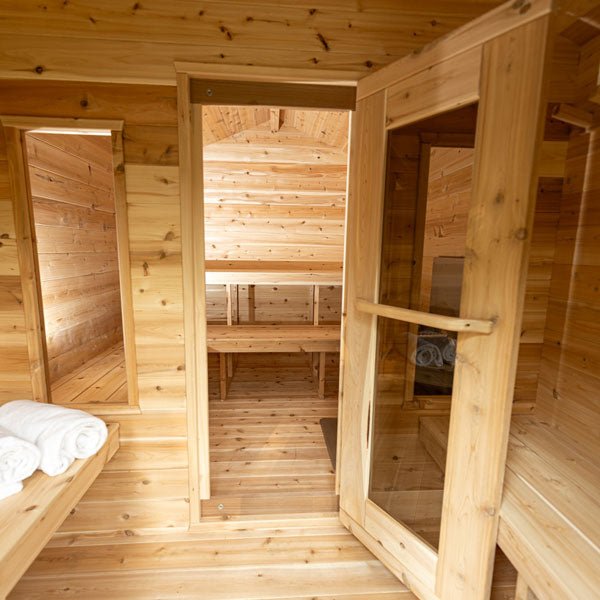 Canadian Timber Georgian Cabin 2-6 Person Sauna with Changing Room - CTC88CW